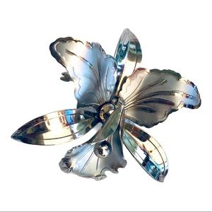 Vintage silver color brooch